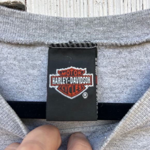 Vintage 90s Harley Davidson Sleeveless T Shirt Baton Rouge Graphic Tee 2XL - Picture 6 of 9